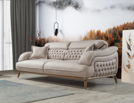 Living room Sofa Set Three Seater Chesterfield Modern Armchair new Design