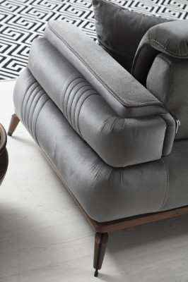 Luxury Upholstered furniture Sofa Three Seater Armchair Living room Upholstered Sofas Designer