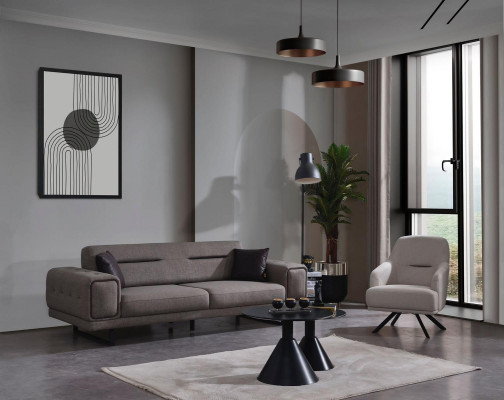 Luxury Sofa Set 2pcs Armchair Luxury Sofa Couch Three Seater Living room Furnishings