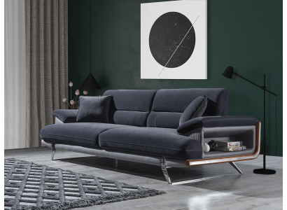 Living room Sofa Three-seater Upholstered furniture Couch Furnishings Textile Furniture new