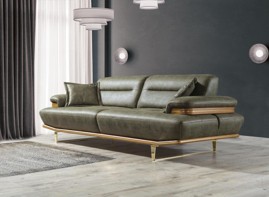 Three Seater Sofa Couch Modern Furniture Living room Furnishings Upholstery Seat