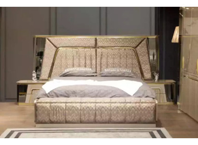 Modern Bedroom Set Bed + 2x Bedside tables Luxury Set new Furnishings