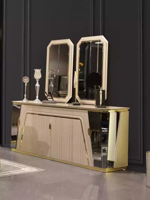 Luxury Sideboard Dining room Sideboard Modern Design Chest of drawers Mirror new Furniture