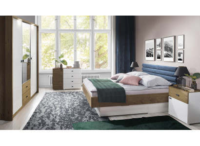 Bedroom Set Bed 2 Bedside Tables Classic s Bed Frame Design Furniture 3-piece