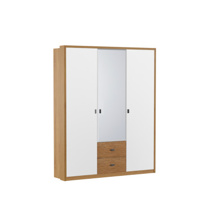 Design Bedroom Wardrobe Wardrobe Modern Cabinets Wood 3 doors. Mirror