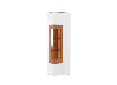 Display case Glass Wardrobe Living room showcase 1 trg. Showcase tall cabinet modern