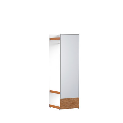 Coat rack Mirror Wardrobe Bedroom Floating Doors 55 cm Clothes Cabinets new