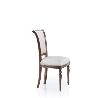 Classic r Designer Real Wood Chair Backrest Upholstery design Dining Living Room new