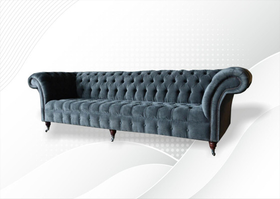 Chesterfield Leather Upholstery Luxury Sofa Design Couch Classic Decor Sofa