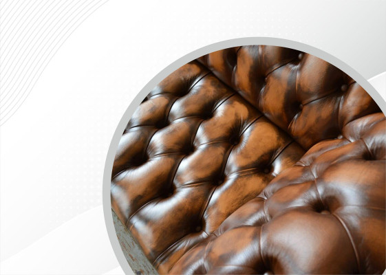 Brown Chesterfield Sofa Couch Upholstery Leather Couches Suite 4 Seater