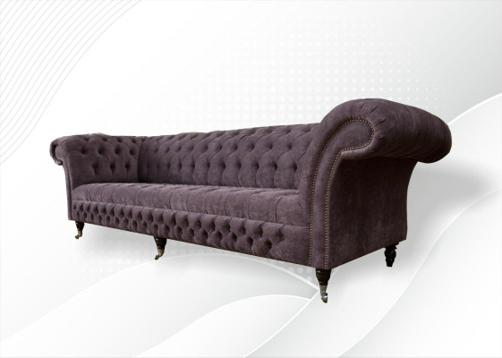 xxl Big Sofa Couch Chesterfield 265cm Upholstery Sofas 4 Seater Leather