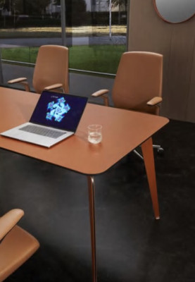 Office Set 4x Conference Chairs & Conference table Complete set Conference table 5 pieces.