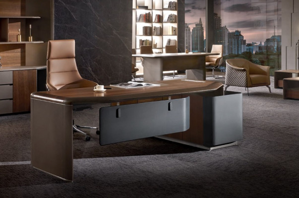 Table Desk Office Furnishings Furniture Set Suite Armchair Tables 2pcs.