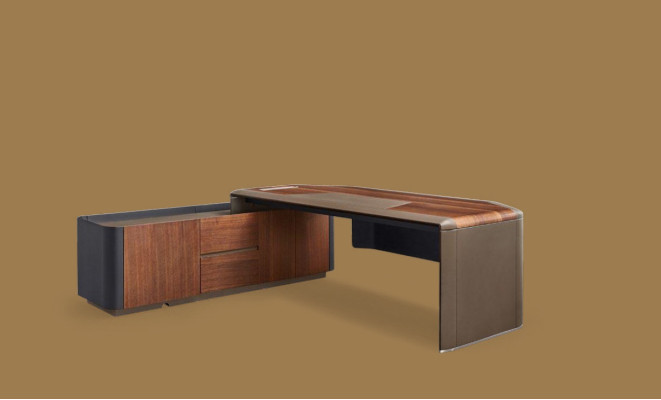 Table Desk Office Furnishings Furniture Set Suite Armchair Tables 2pcs.