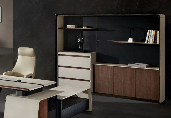 Office Furnishings Study room Office Furniture Table Wardrobe Armchair 3-piece set