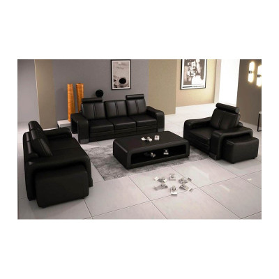 Sofa set Couch USB Sofa Leather Suite Seat Living landscape 3+2+1 Seater new