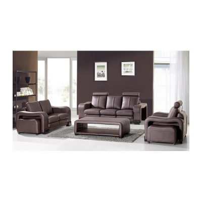 Sofa set Couch USB Sofa Leather Suite Seat Living landscape 3+2+1 Seater new