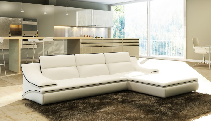 Leather sofa with USB,Living landscape Corner sofa Eck Suite Design Modern Sofa A1160C