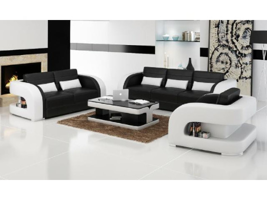 Sofa set Leather sofa USB Sofa Couch Sofa Living landscape Sets 3+2+1 new