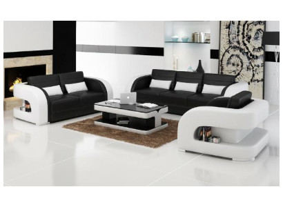 Sofa set Leather sofa USB Sofa Couch Sofa Living landscape Sets 3+2+1 new