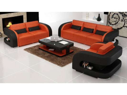 Sofa set Leather sofa USB Sofa Couch Sofa Living landscape Sets 3+2+1 new