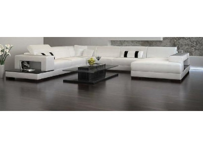 Living landscape Couch Upholstery Corner Suite Designer Leather Sofa Big Sofa with USB