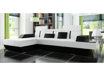 Leather sofa with USB Sofa Corner sofa Corner sofa Leather couch Upholstery Corner made to measure