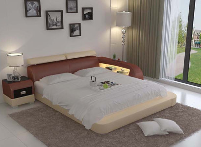 Bed with USB Upholstered bed Luxury bed Double bed Marriage bed Beds 140/160/180 LB8801