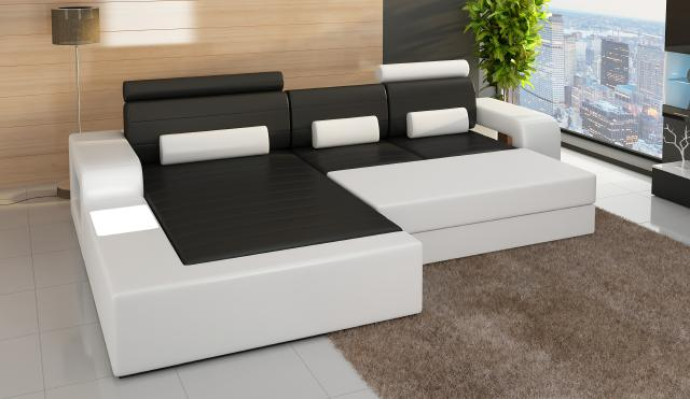 LEATHER SOFA SOFA Corner sofa Corner sofa Sofa set DESIGNER COUCH Living landscape Sofas