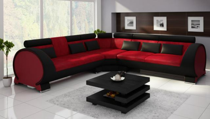 Living landscape Couch Upholstery Sofa Seat Corner Eck Living landscape Suite LT01 new