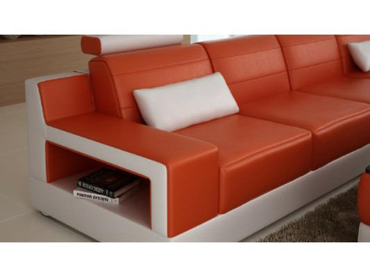 Living landscape Sofa Couch Upholstery Corner Corner sofa Suite Textile Fabric Leather Sofas