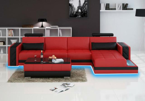 Corner sofa Leather sofa Big XXL U-shape Living landscape Sofa Couch Suite new H2211B
