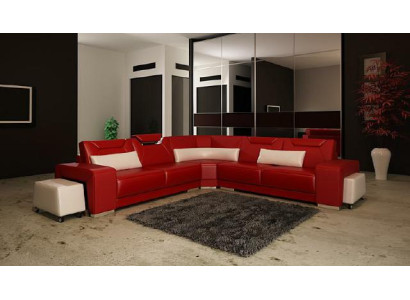 Living landscape Upholstery Corner Corner Sofa Couch Suite Landscape Leather Seat PH739