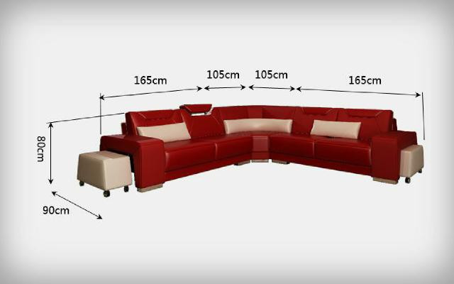 Living landscape Upholstery Corner Corner Sofa Couch Suite Landscape Leather Seat PH739