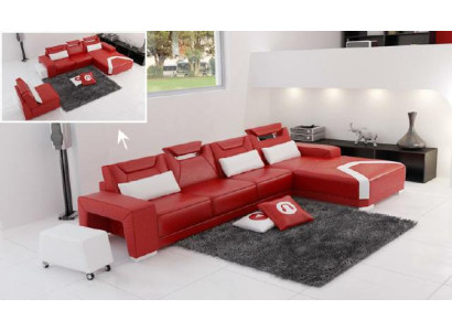 Living landscape Upholstery Corner Corner Sofa Couch Suite Landscape Leather PH739B new