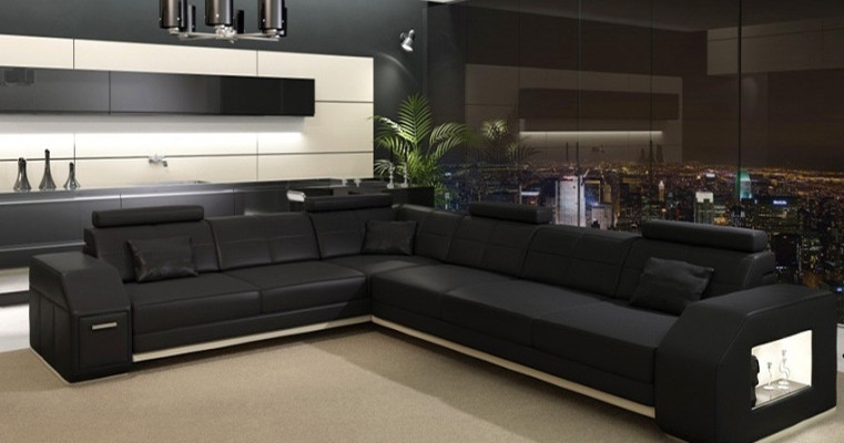 Corner sofa Sofa Couch Upholstery Seat Corner Textile Fabric Living landscape Leather EbernW