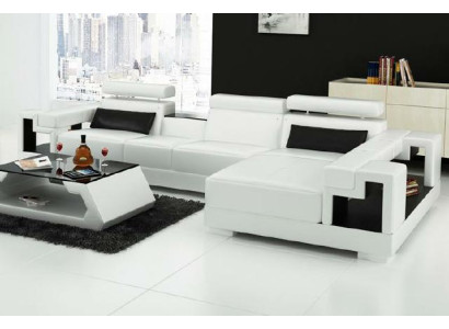 Living landscape Corner sofa Leather sofa Sofa Couch Upholstery Seat Corner Suite new 2710B