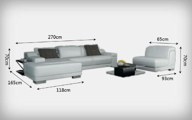 Living landscape Upholstery Corner Corner Sofa Couch Suite Landscape Leather new / 2711B