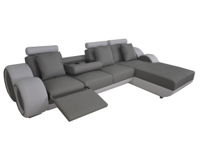 Design Sofa Couch Corner Leather Corner Suite Corner Landscape Upholstery L-shape