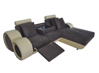 Design Couch Corner Sofa Leather Corner Suite Corner Landscape Upholstery L-shape