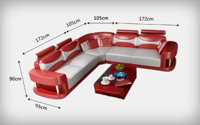 Living landscape Upholstery Corner Corner Sofa Couch Suite Landscape Leather Textile new!