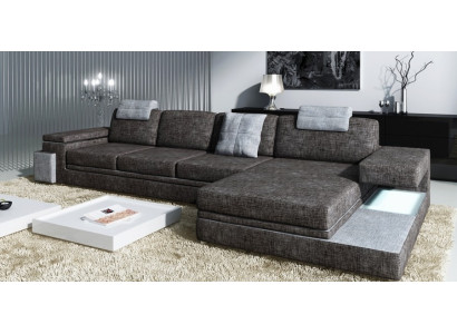 Design Leather Sofa Sofa Couch Suite Upholstery Living landscape Corner Textile