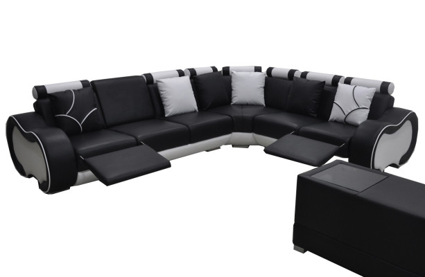 Corner Leather Modern XXL Couch Living landscape Leather Sofa Sofa L-shape C4030