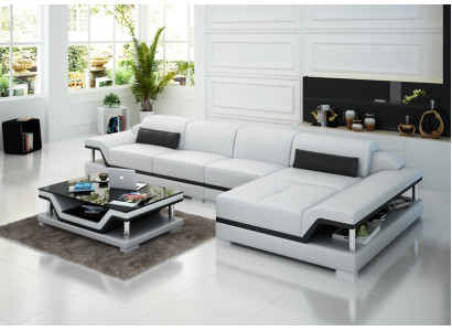 Design leather sofa sofa couch upholstery corner suite seating set leather couches 8004C
