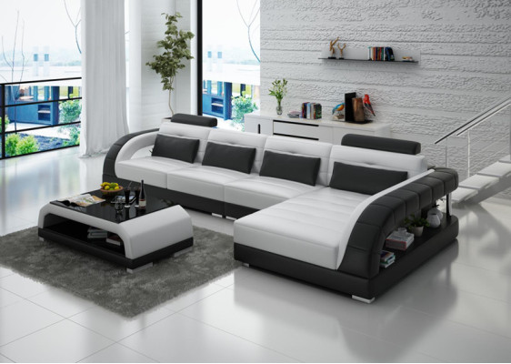 Leather corner sofa couch upholstery couches living landscape luxury suite