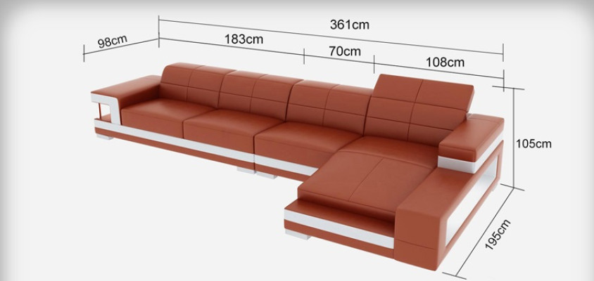 Sofa Leather Sofa Couch Living landscape Corner Modern Corner sofa Design Suite