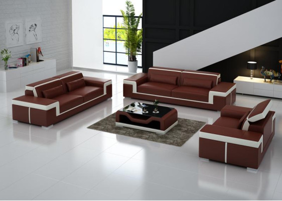 Sofa set 3+2 Seater Leather Sofa Couch Upholstery Suite Sofa set G8020D