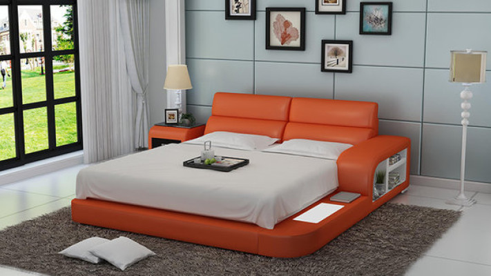 Designer Bed Upholstered bed Luxury bed Double bed Marriage bed Beds 140/160/180 LB8805