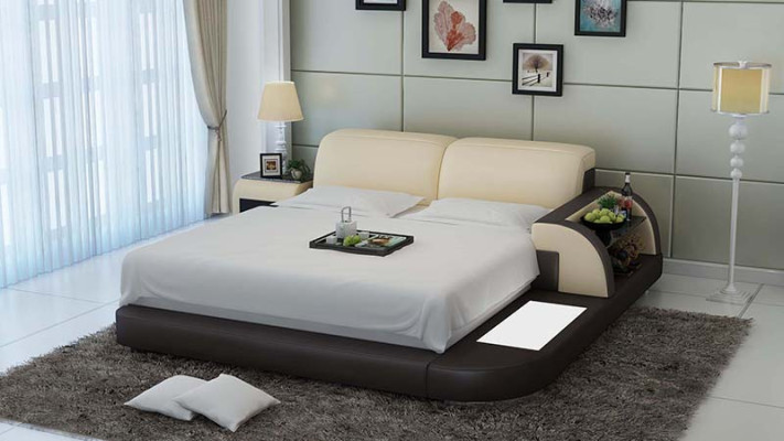 Bed Design Luxury Luxury Beds Leather Modern Bedroom 140/160/180 LB8812