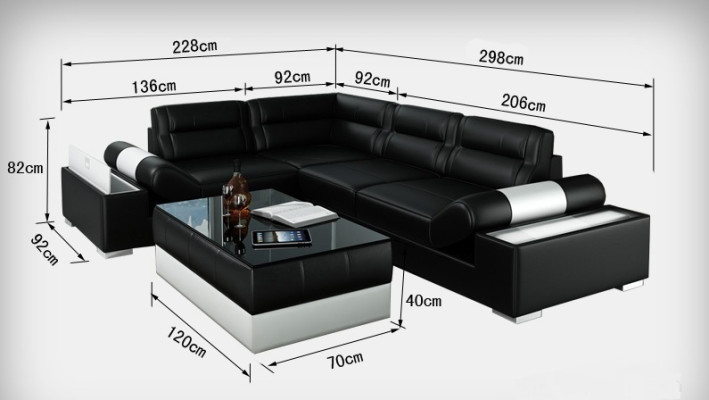 Leather sofa decor sofa couch living landscape corner sofa suite design modern